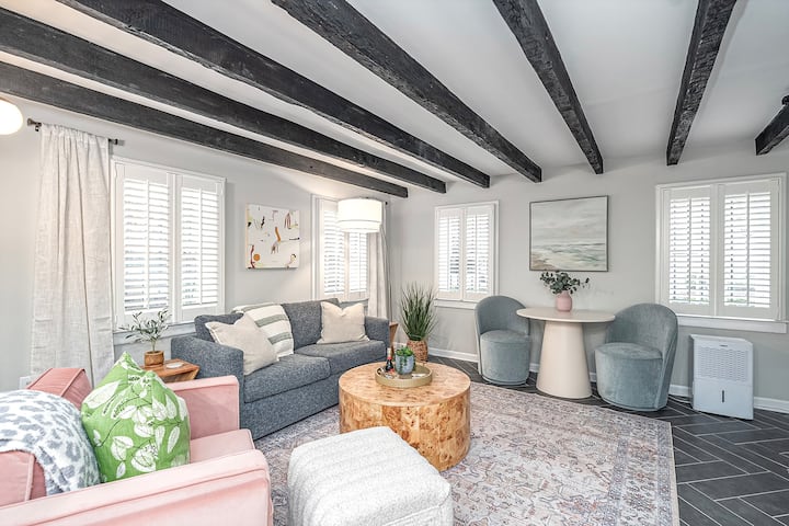 Get cozy after a long day exploring! Lots of comfy seating and cozy blankets! Enjoy art featured by so many local artist!