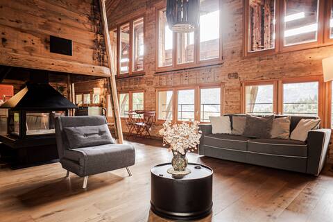 "La Chaumine" chalet with sauna & panoramic view