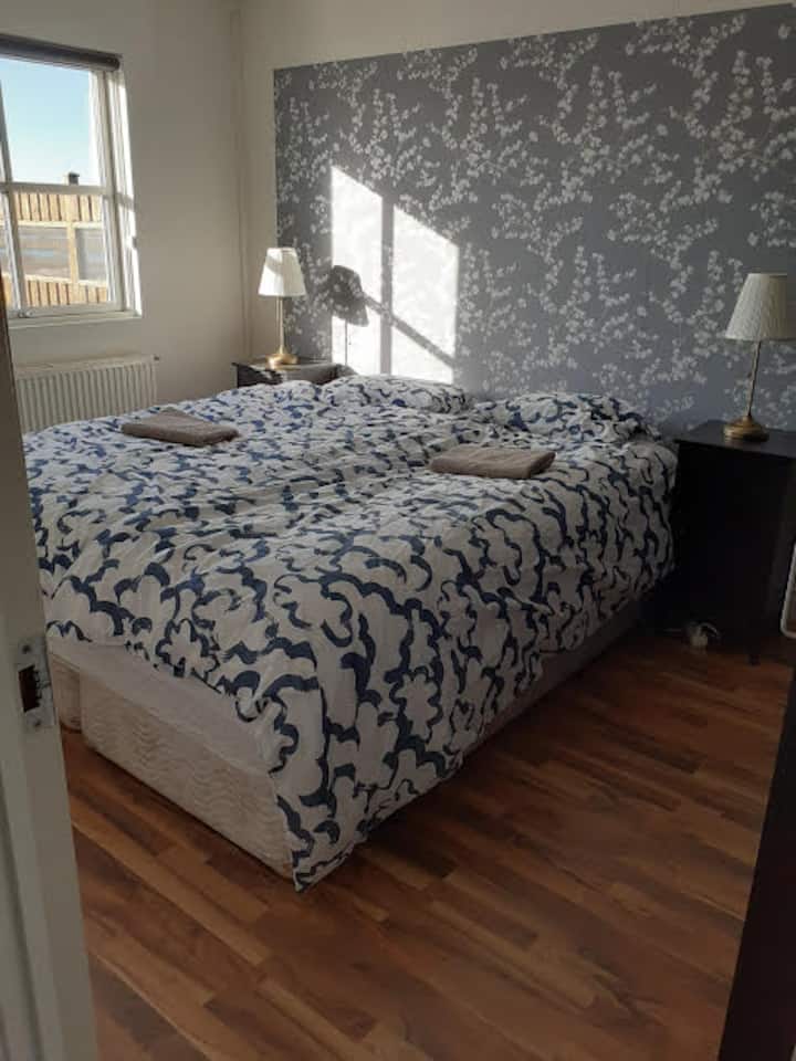 The main bedroom with a large loset