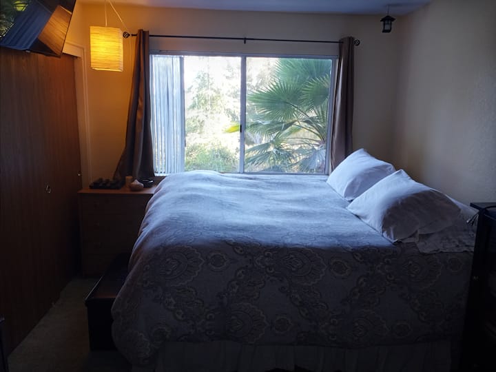 Warm & inviting room with a view