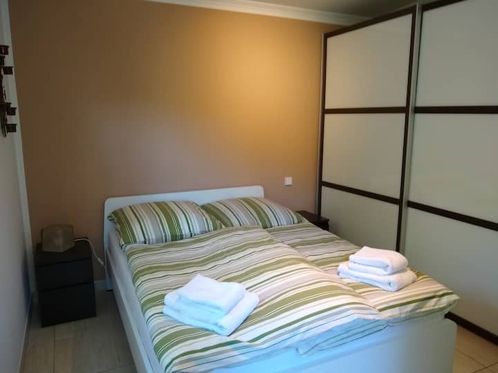 quite room for 1-2 persons in green own bath