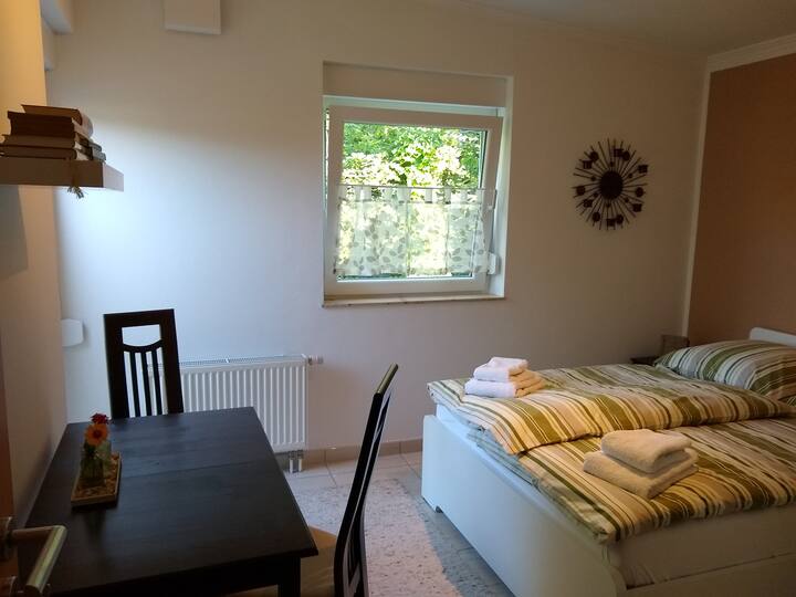 quite room for 1-2 persons in green own bath