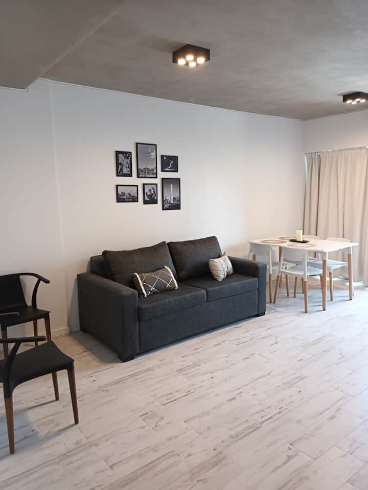 Apartamento novo de 1 quarto em Parque Chas, a 200 metros do metrô