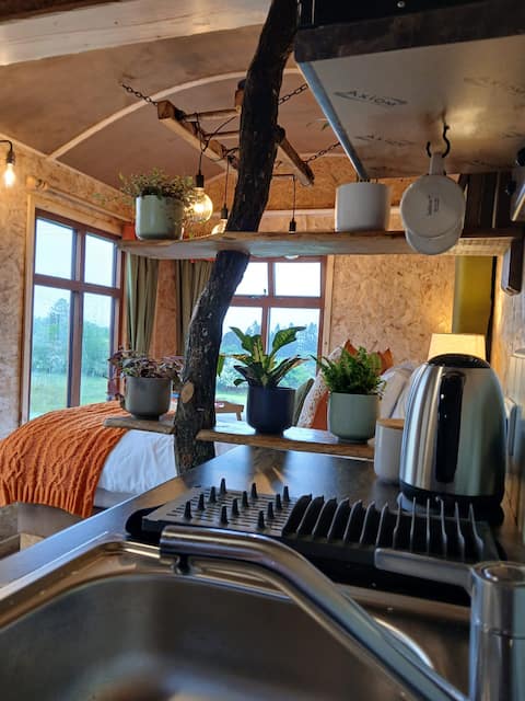 Top performing Airbnb: Fern Shepherds Hut in Ribble Valley