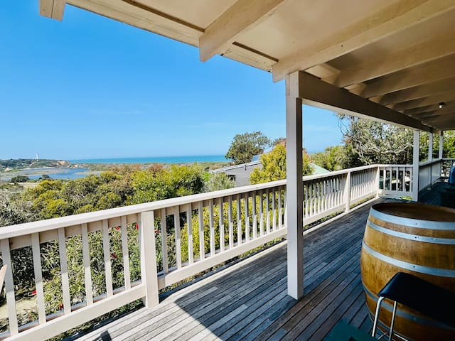 Family fun with ocean, lighthouse & inlet view