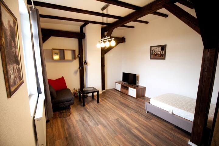 Wohn- und Schlafzimmer
