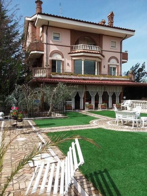 Elegant Art Nouveau-style villa.