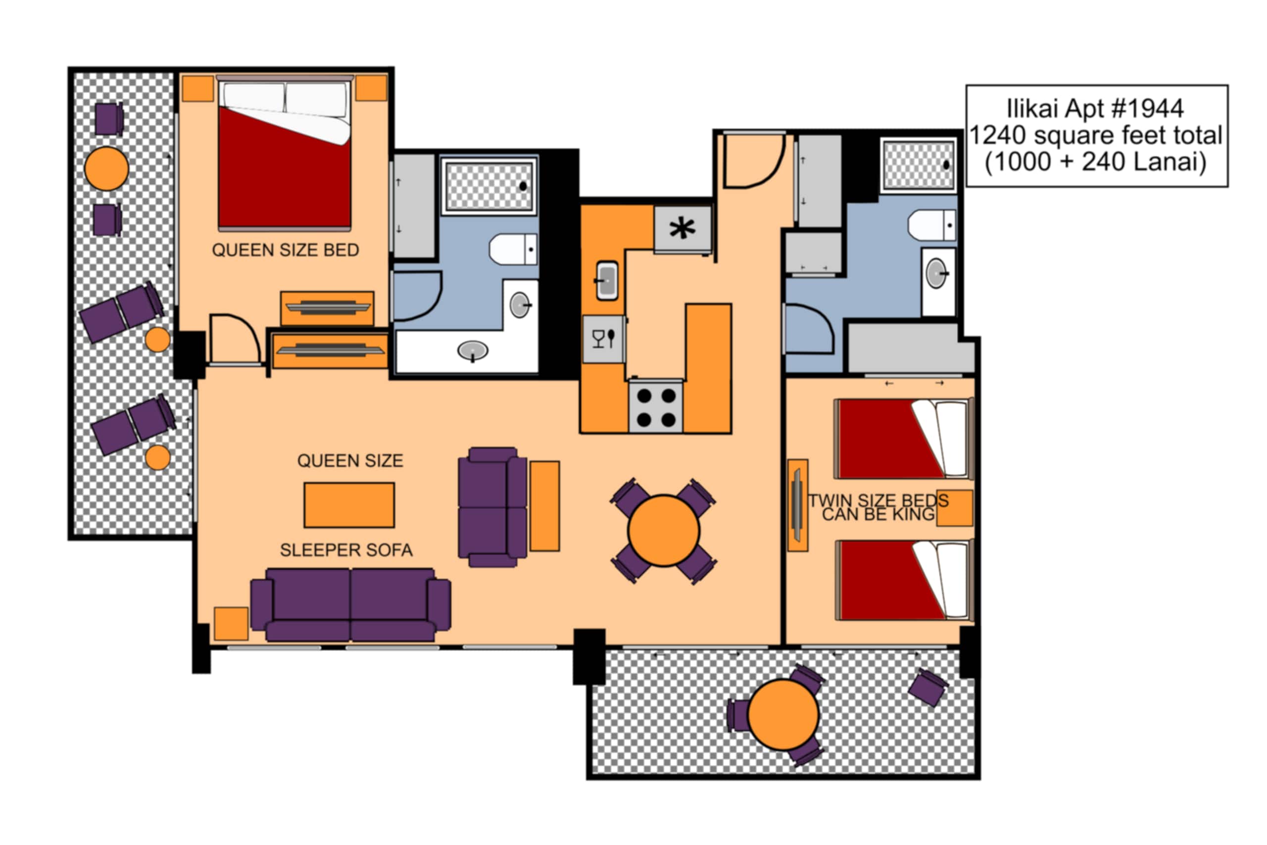 Condo in Honolulu · ★4.79 · 2 bedrooms · 4 beds · 2 private baths - Image 2