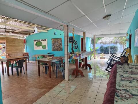 Room 6, in front of the pool.