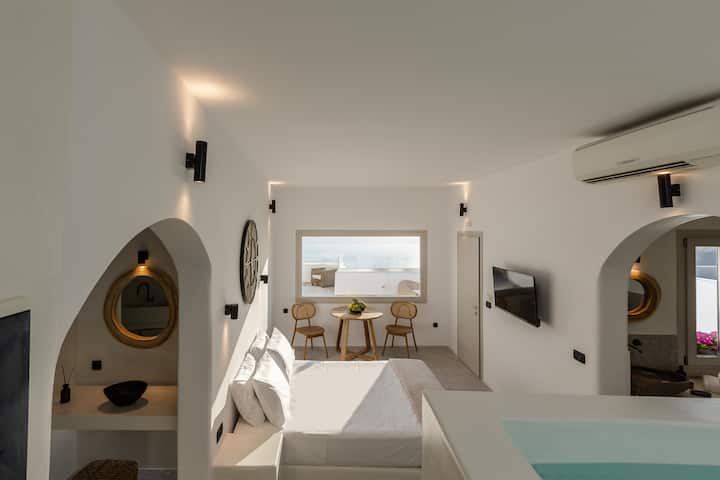 Mirabo Superior Suite Indoor Hot Tub-caldera View - 산토리니 섬