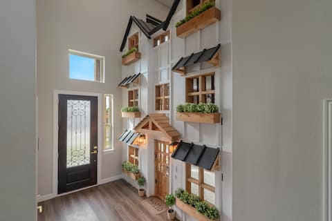 3-Story Life-Sized Playhouse w Pool/HotTub/FirePit