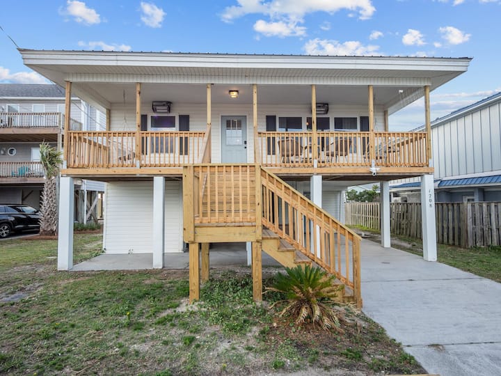 Water View House Topsail Beach With Golf Cart - Topsail Beach, NC