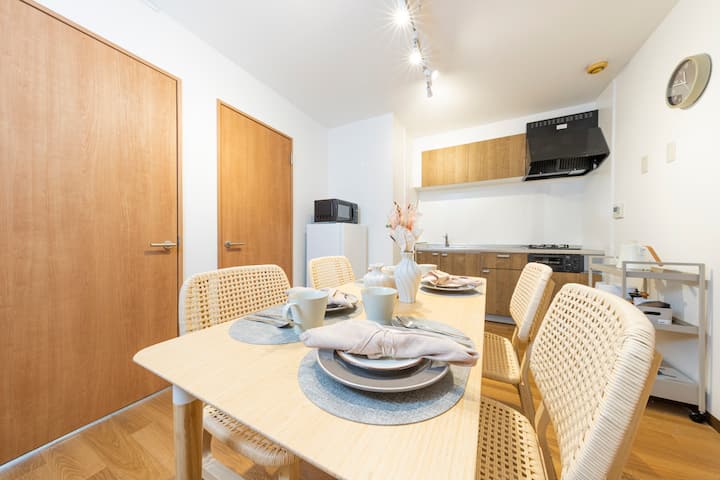 30min to Asakusa/8min walk fm JR Kashiwa/2DK/4beds