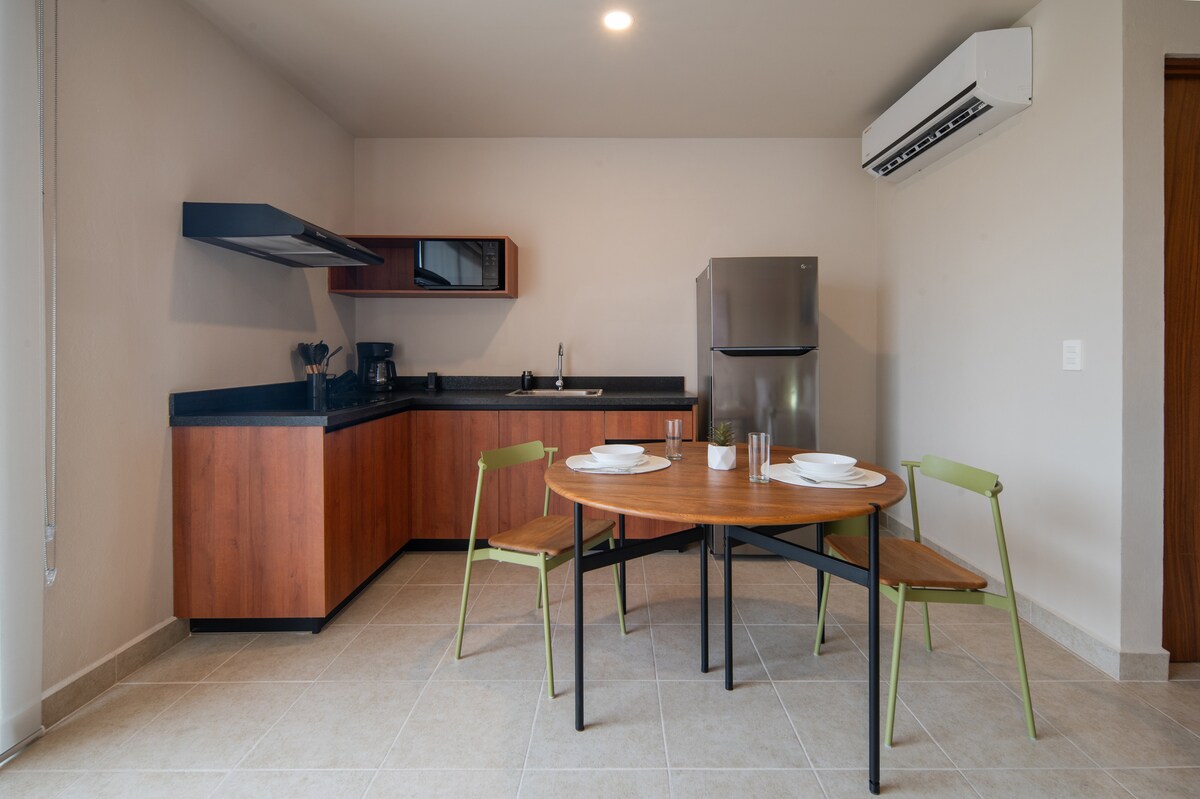 Anuncio de Airbnb popular: Cozy Studio in Downtown Cancun en Supermanzana 3