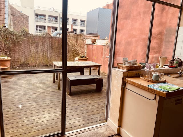 Great loft with terrace middle in the center