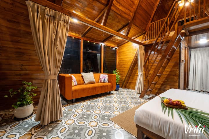 Romantic A-frame Villa :Aabha|lux Open-air Bathtub - Goa