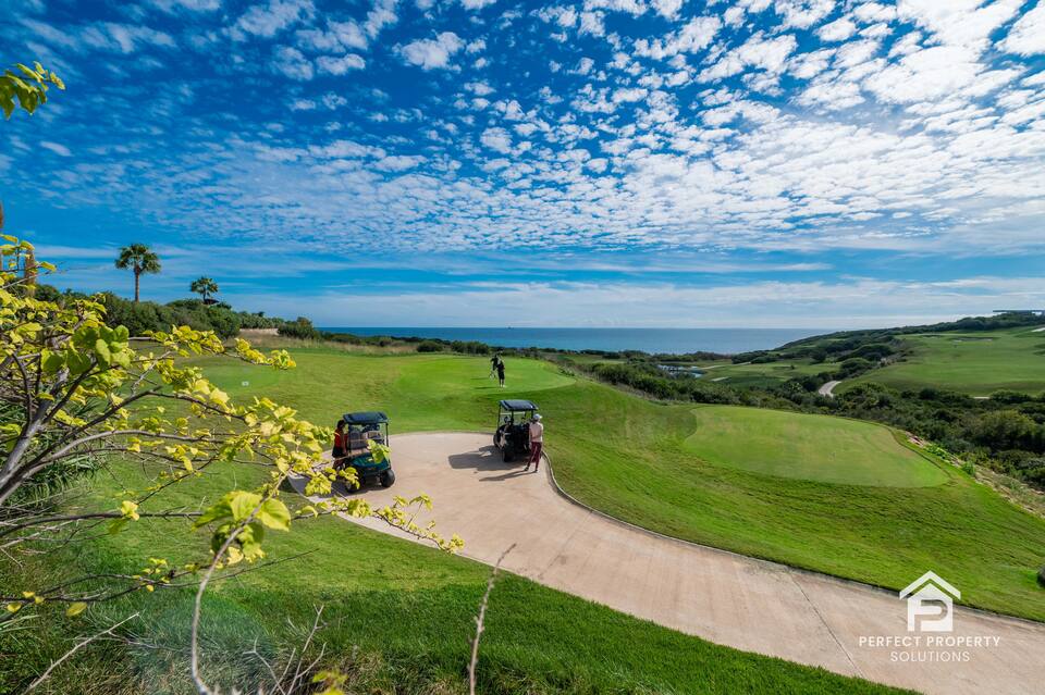 A terrace over the ninth hole at Alcaidesa, San Roque, Andalusia, Spain, photo 9 of 10