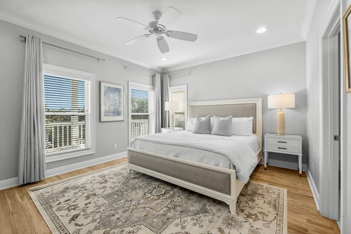 Საძინებელი №3 - მე-2 სართულის დიდი საძინებელი დამხმარე სააბაზანოთი (საწოლები 2)