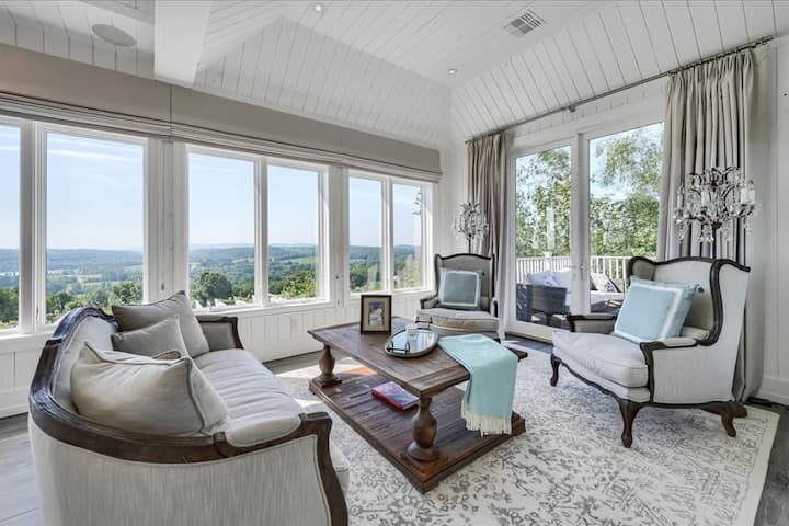 Master Bedroom with ensuite bathroom with steam shower