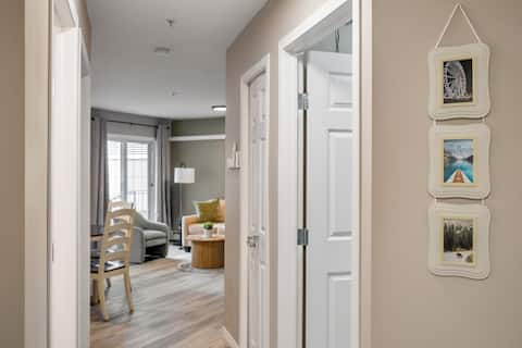Top performing Airbnb: Modern 3 Beds, AC, UG Park, Saddledome & Stampede in Downtown East Village