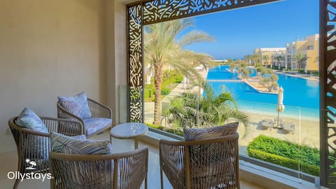 Mangroovy Seaview 2BR, Beach/Pool Access! Red Sea