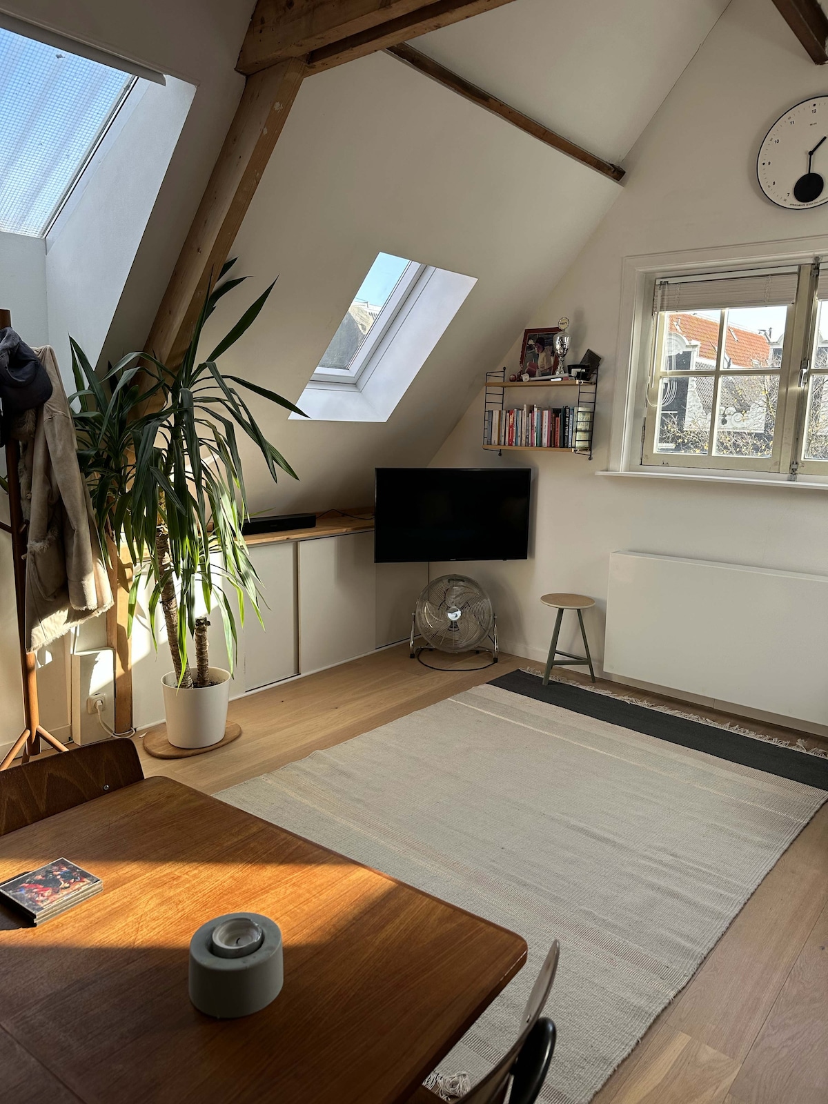 Top Airbnb: Canal Side Top Floor Apartment in Bloemgrachtbuurt
