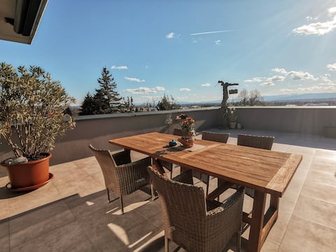 Successful Airbnb property: Luxurious penthouse apartment w/ big roof terrace in Graz