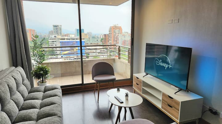 Wifi 500 Mb, Parking Gratis, 2 Dormitorios, - Santiago