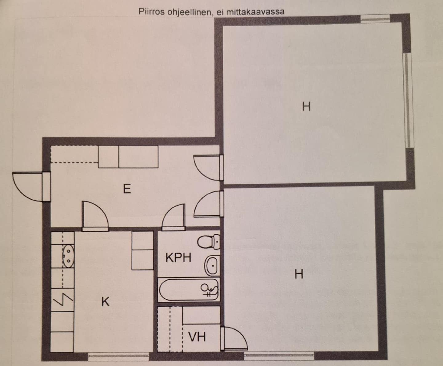 Tilava Parvekkeellinen Kaksio 5