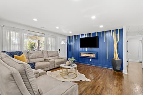 Cozy Decatur Home with Indoor Fireplace & Firepit