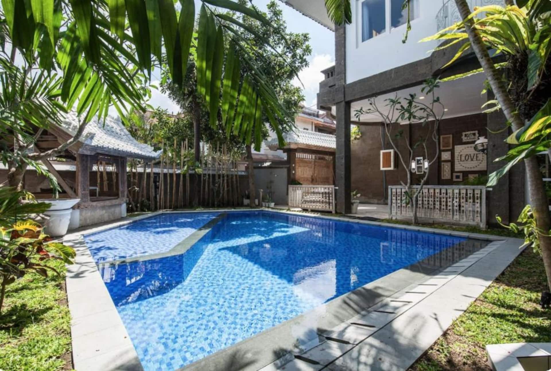 Aesthetic Poolside Sanctuary 5 Bedroom Private Villa in Seminyak