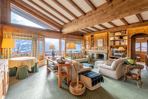 Top floor flat, panoramic view