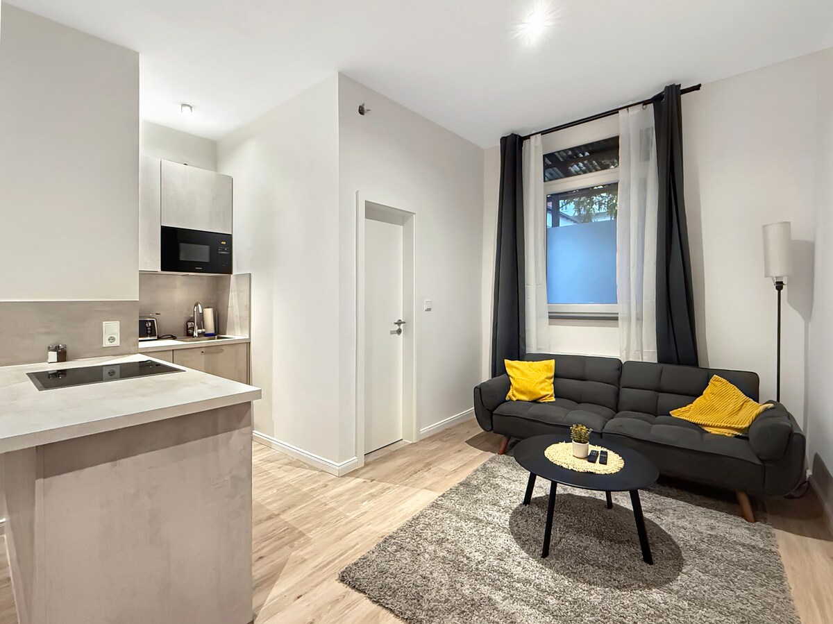 Top performing Airbnb: Modern 2-room apartment + kitchen in Linden Mitte