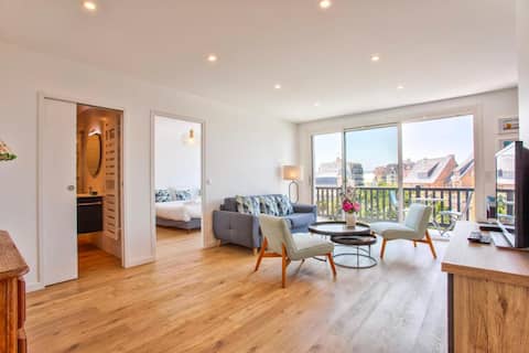 Top Airbnb: Les Forges – 2-bedroom waterfront – 4 people, Wi-Fi & parking in Blonville Sur Mer
