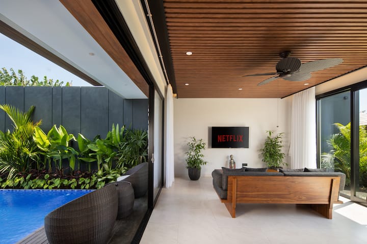 Tranquil 1br Villa · Private Pool · Green Views - Tabanan