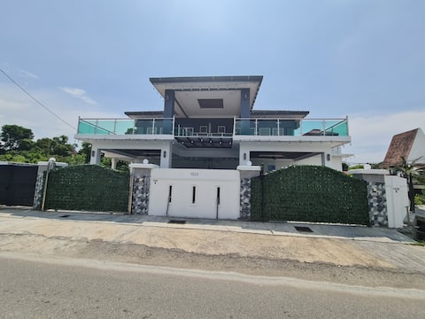 Villa 46pax 9r9b POOL KTV BBQ Arcade 3min to Beach