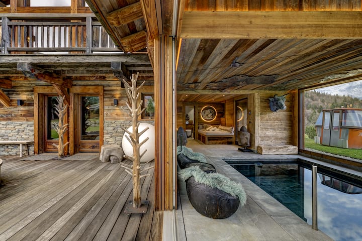 Chalet Quartz Piscine, Jacuzzi, Sauna - Saint-Gervais-les-Bains