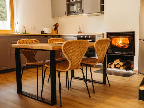 Restored farmhouse by the river