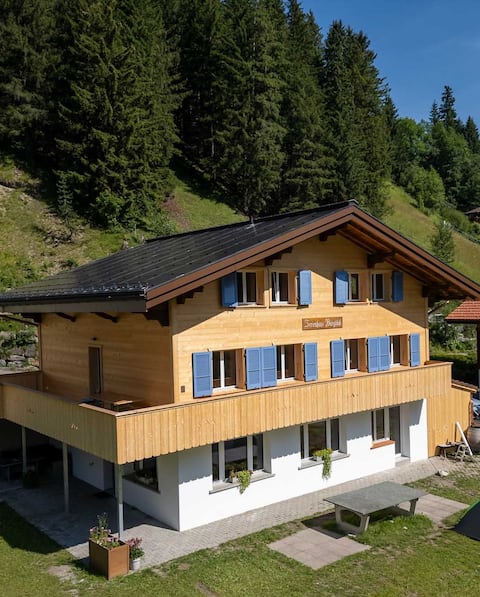 Group accommodation mountain view for 16 people