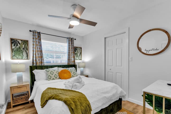 Bedroom 2 offers a cozy and inviting space, equipped with comfortable bedding and ample storage, perfect for guests or family members.
