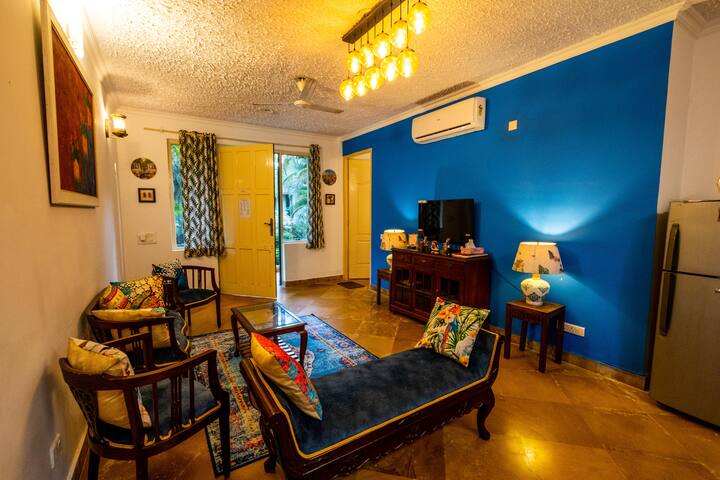 Bright, inviting space with tasteful decor and a homely vibe: ideal for lounging or unwinding after a long day.