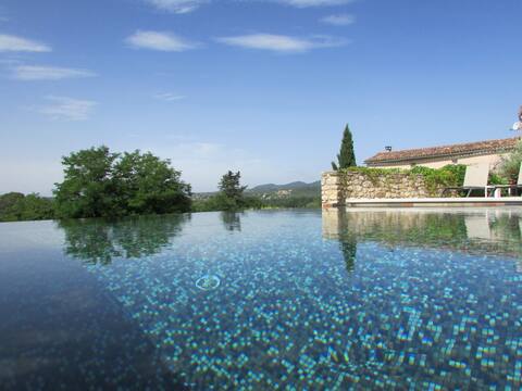 Gîte Bastide Senteurs pool between Gard and Ardèche