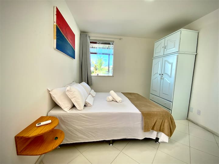 غرفة 4 كاملة مع راحة كبيرة وإطلالة على البحر 