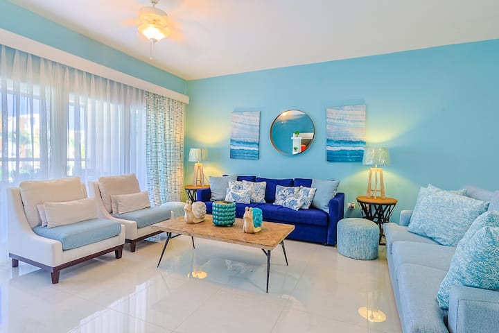 Gorgeous 2bd Condo Steps From Beach, Full Ac, Pool - Punta Cana