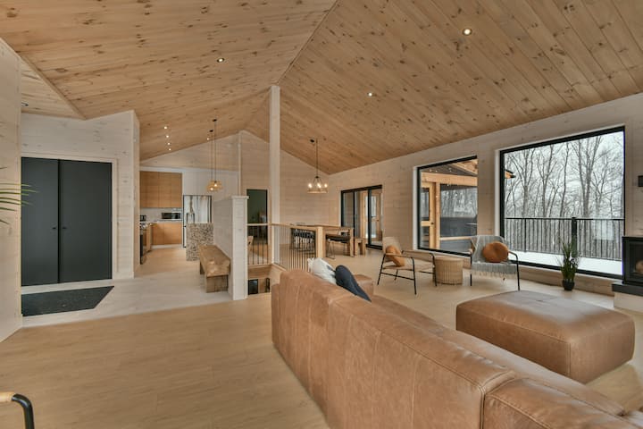 Chalet Moderne Le Refuge Blue Hills - Spa - Saint-Sauveur