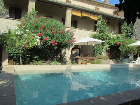 Provençal Mas Pool 10 P 18th near Uzès