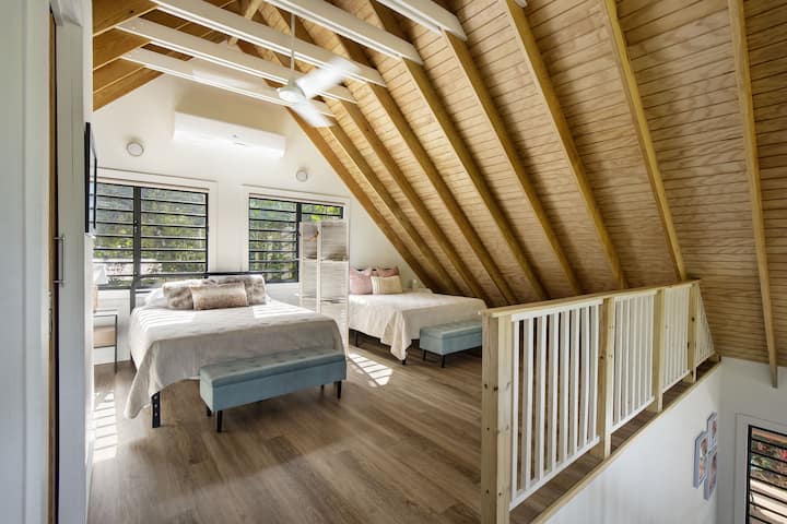 Boven open ruimte concept slaapkamer