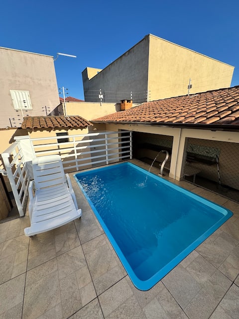 House in Praia Grande with a swimming pool and close to the beach