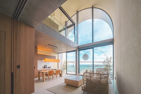 [New building for rent] Villa with sauna "WITH SEA Manazuru C Building" in front of the sea ~ Manazu