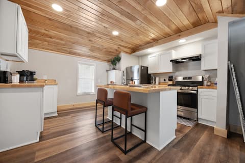 Elegant 2BR w/ Custom Wood Charm